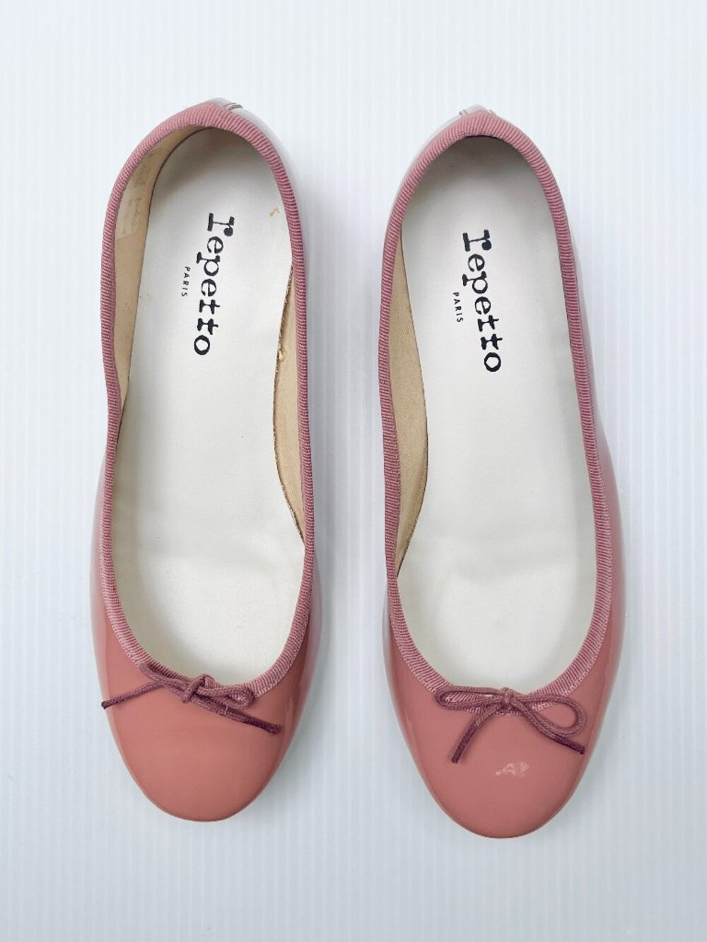 Repetto Camille Patent Leather Heels in Guimauve - Size 38 EU/7 US